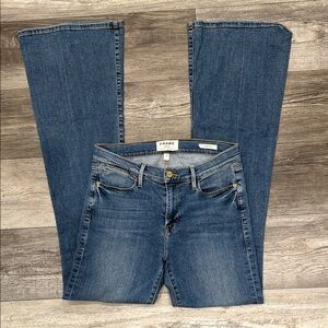 Frame Denim Women's Classic Blue Flare Jeans